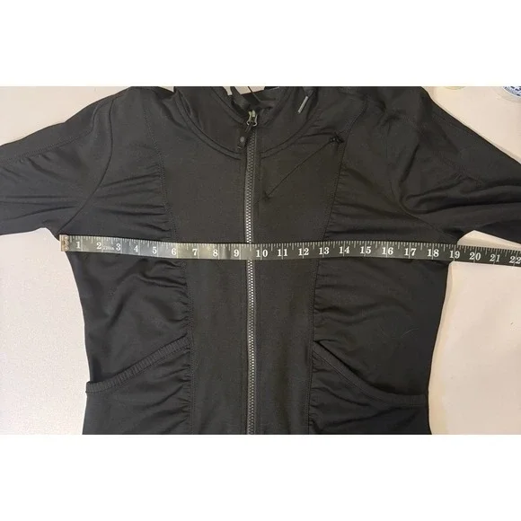 Athleta Zippy Jacket Women's Black Athleisure L - Picture 9 of 10